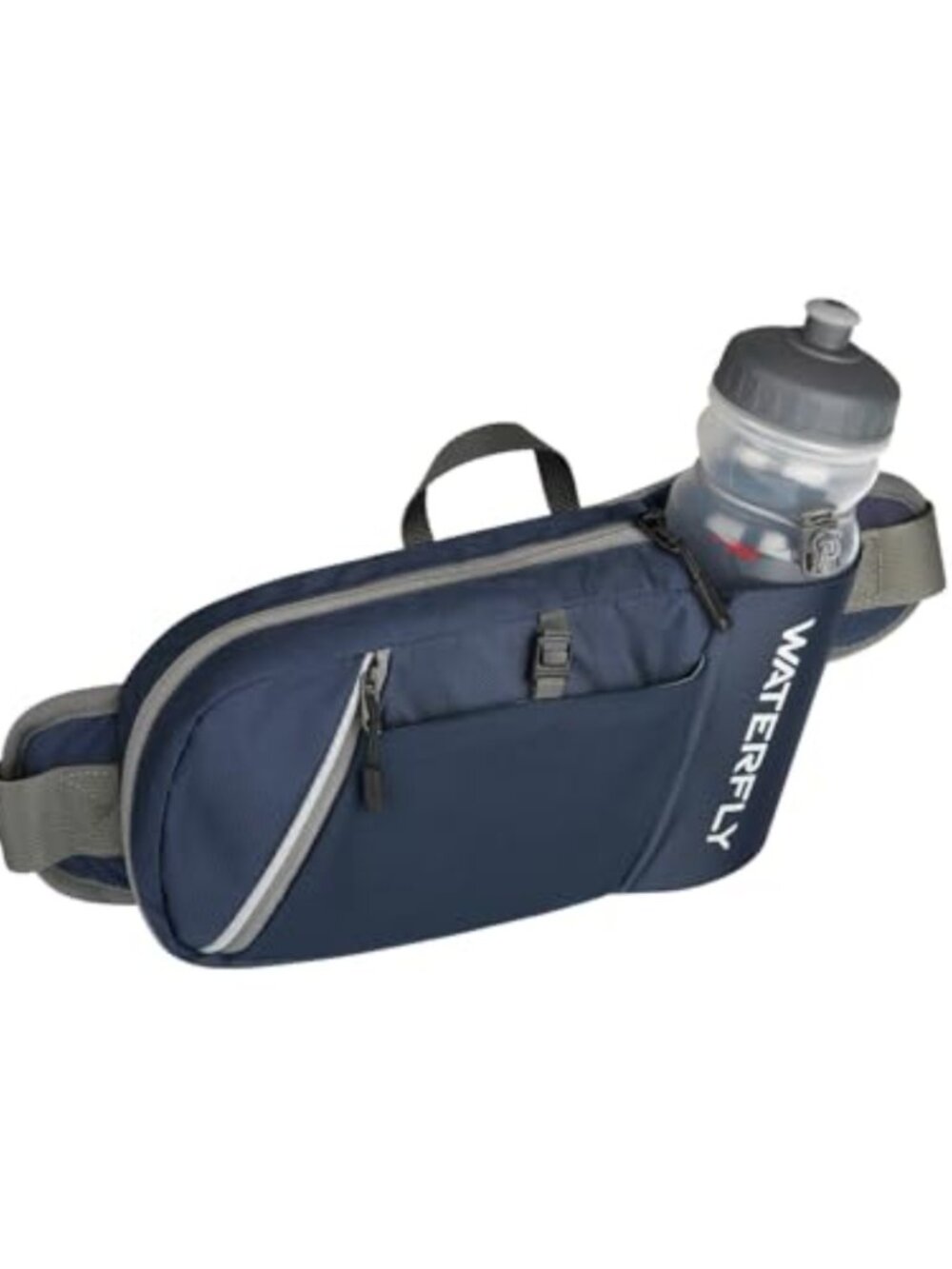 Water Bottle Fanny Pack Hiking Hydration Belt Adjustable Nylon Waist Pack